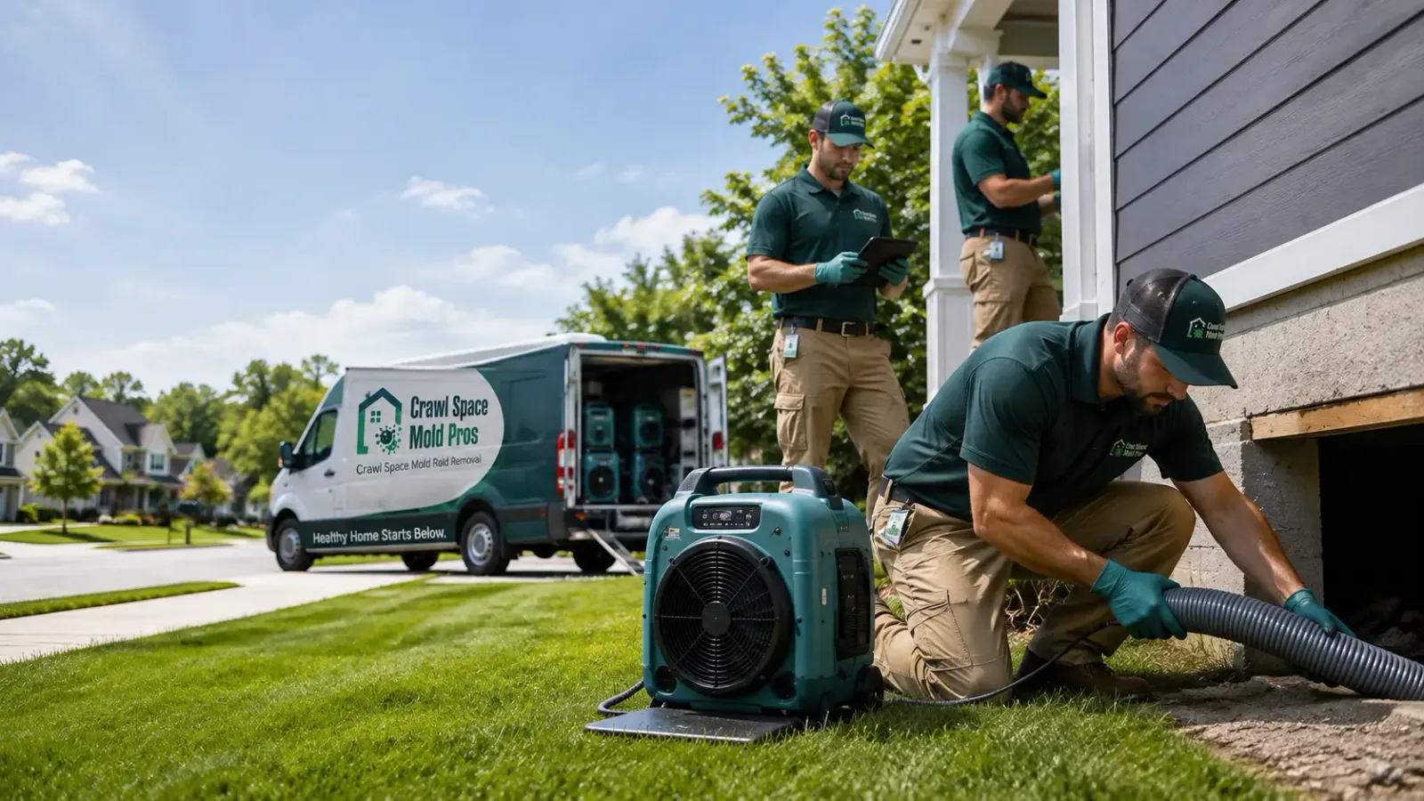 Crawl Space Mold Removal in Greenwood, CA